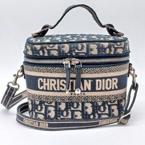 Christian Dior Oblique Small Travel Vanity Case w/Shoulder Strap -1130-092025
